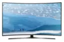 نمای جلو تلویزیون سامسونگ 49KU7975 با صفحه روشن