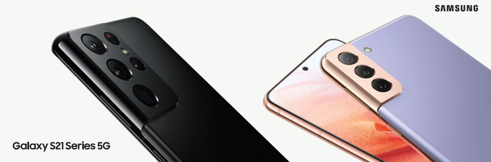نمایشگر و پنل پشتی خانواده گلکسی اس 21 سامسونگ در رندر تبلیغاتی رسمی فاش شده