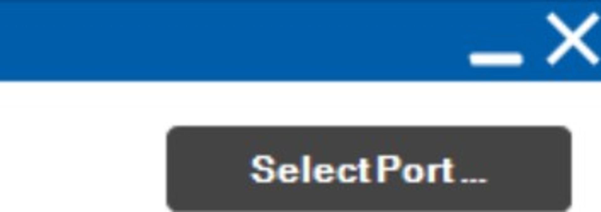 عبارت Select Port در اسکرین شات