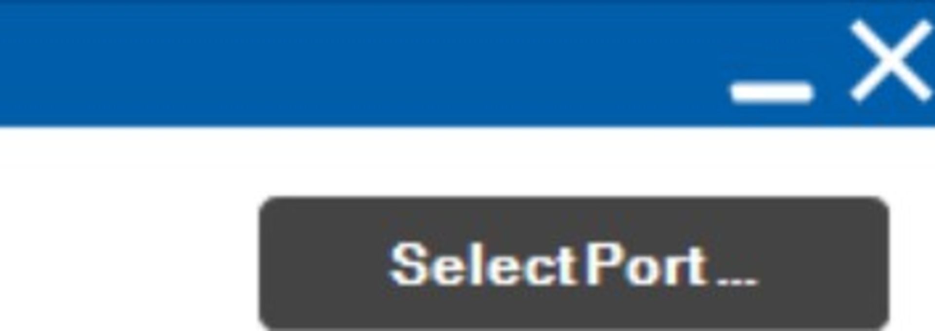 عبارت Select Port در اسکرین شات