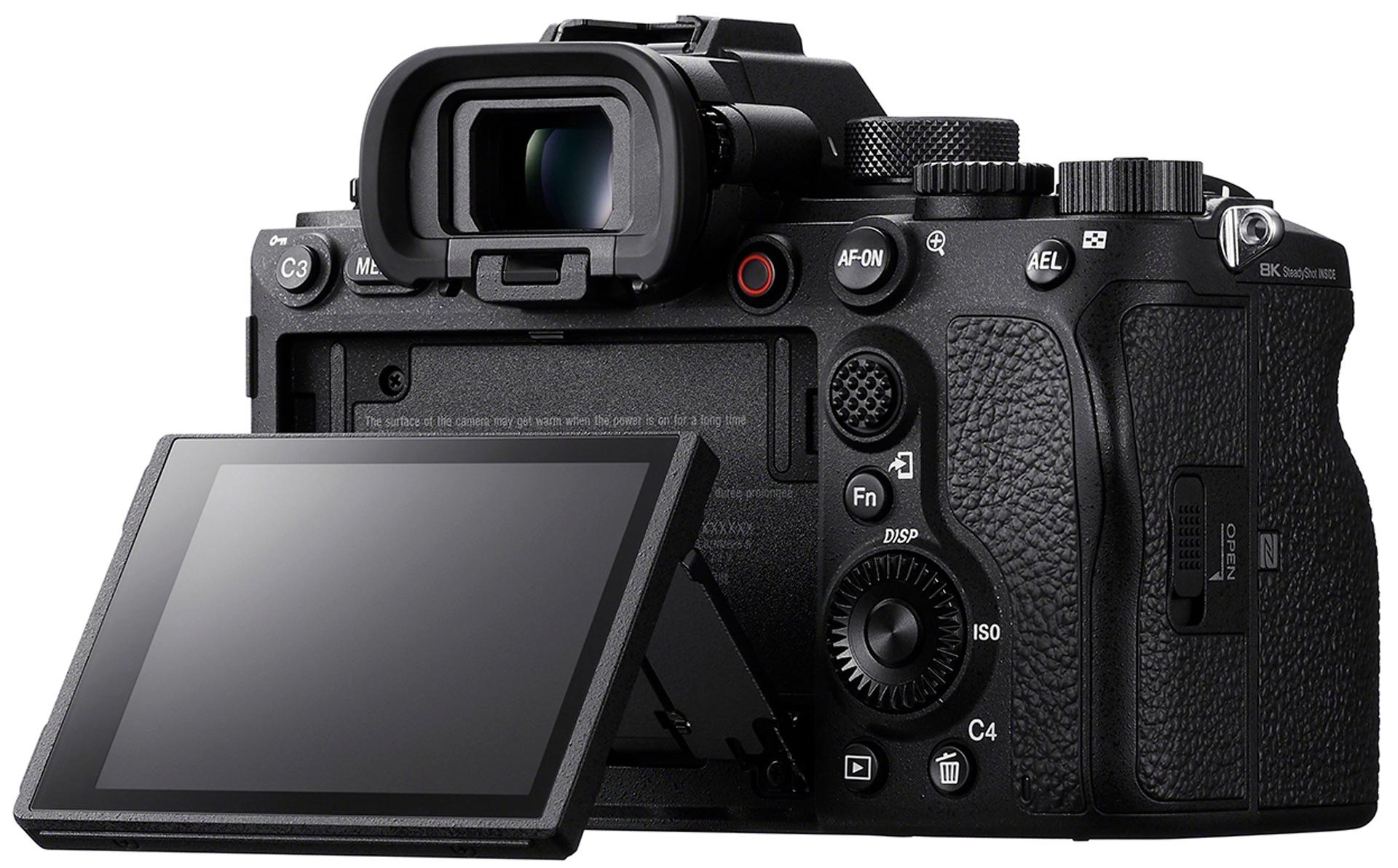 نمای سه رخ پشت دوربین سونی آلفا وان / Sony Alpha 1