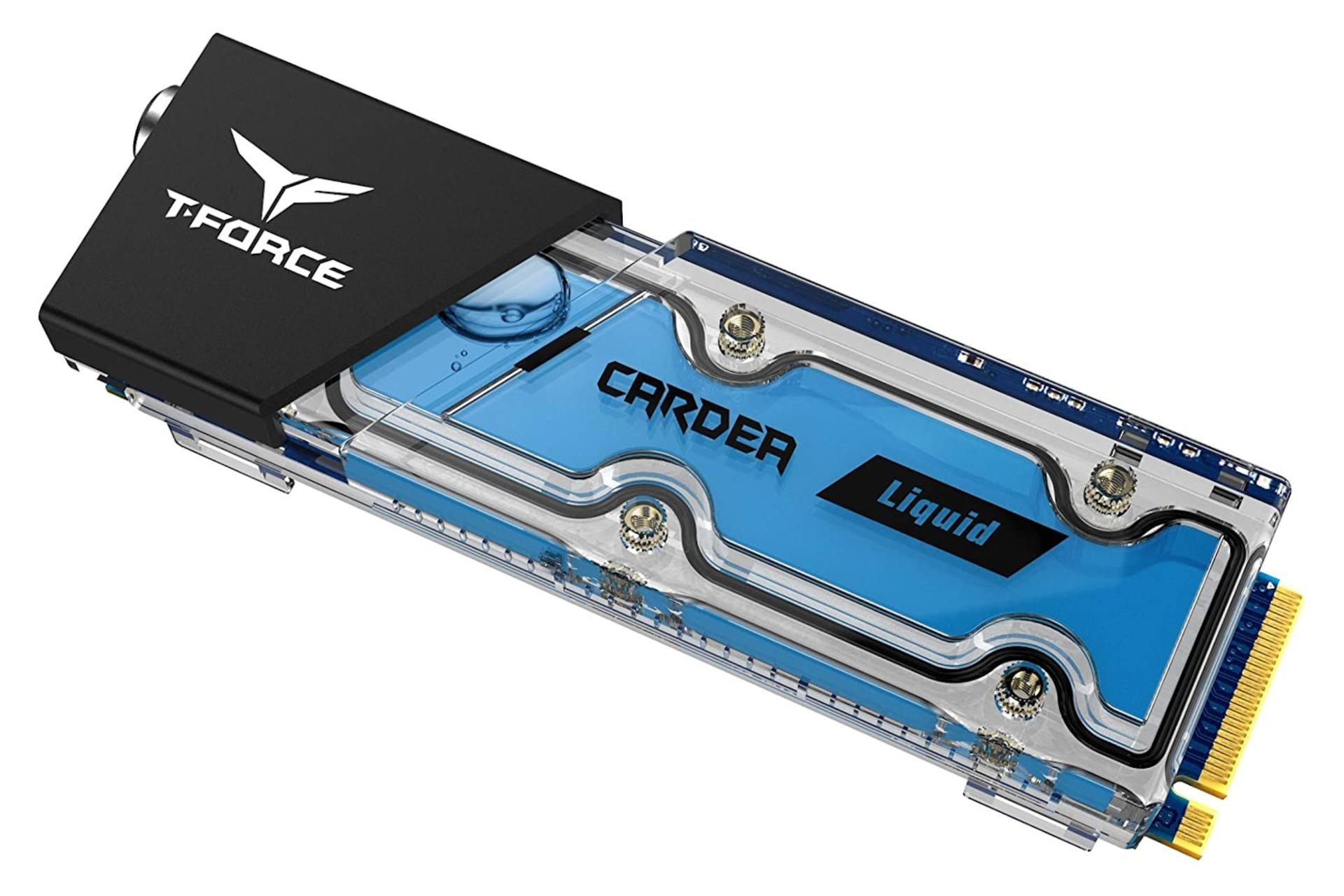 نمای بالا SSD تیم گروپ T-Force CARDEA Liquid NVMe M.2 TeamGroup
