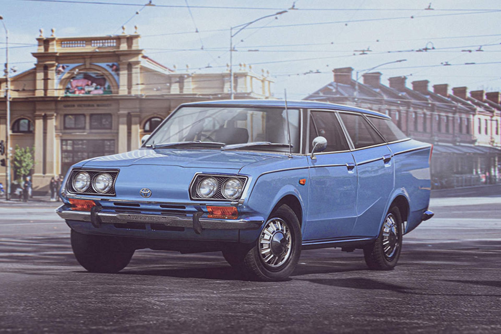 toyota prius 1960s render / رندر تویوتا پریوس