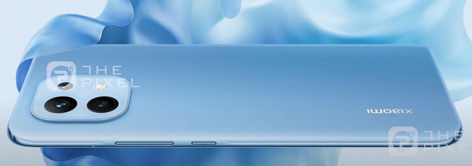 رندر فاش شده شیائومی می ۱۱ لایت / Xiaomi Mi 11 Lite نیم ره آبی
