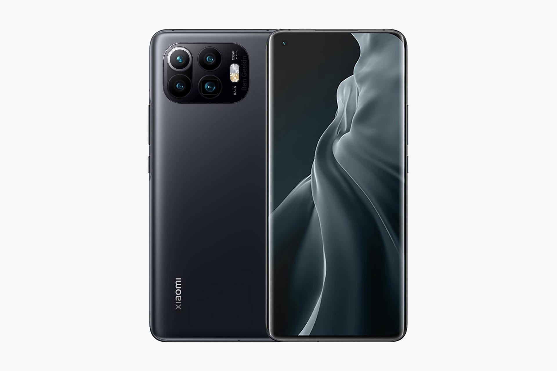 مدل مشکی شیائومی می 11 پرو / Mi 11 Pro رندر غیررسمی بن گسکین