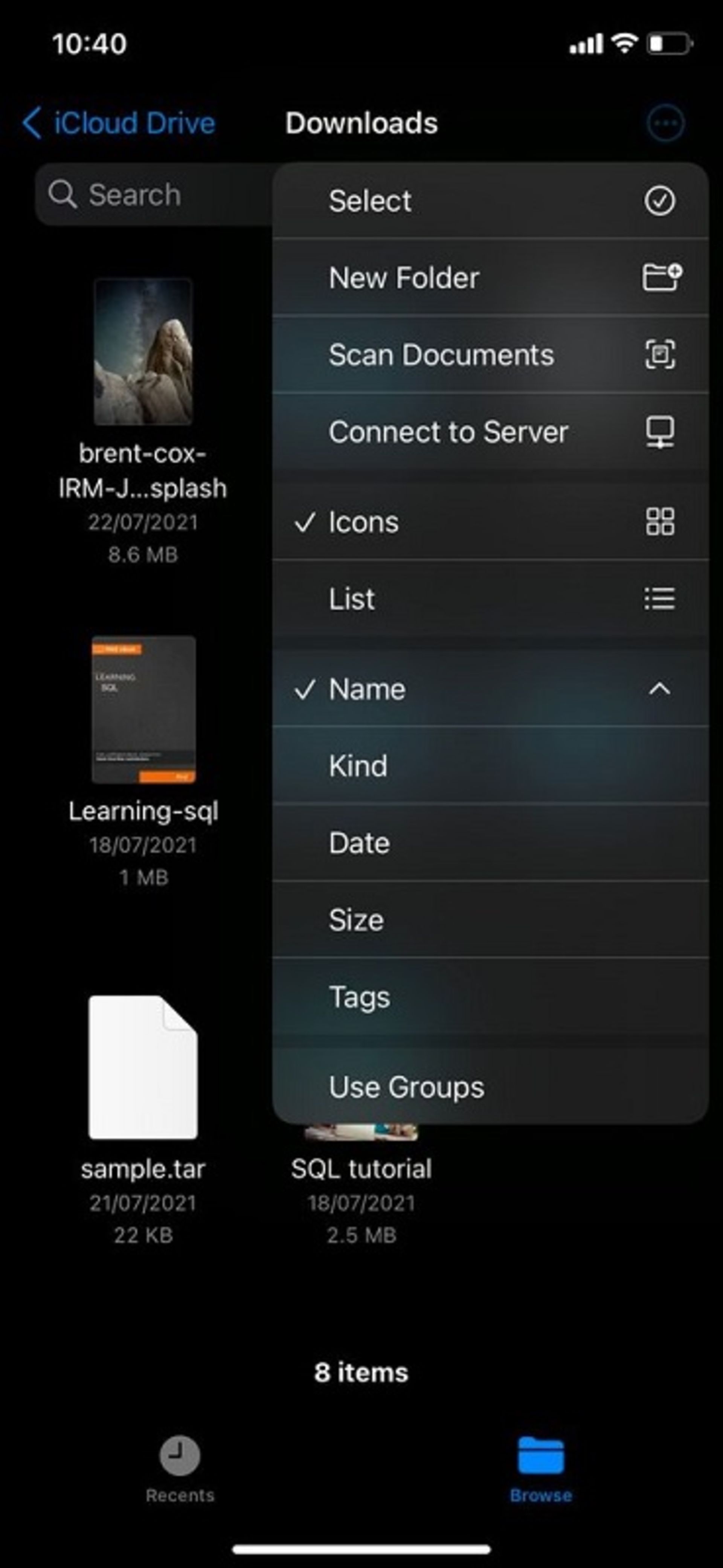 ساخت فایل زیپ با اپ Files