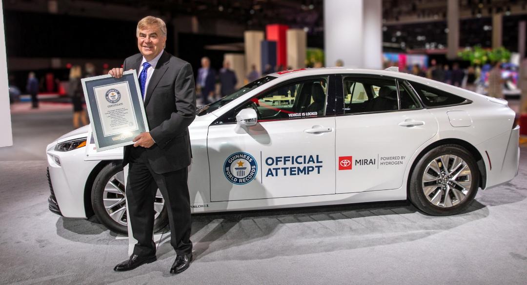 Toyota Mirai رکورد گینس تویوتا میرای 2021