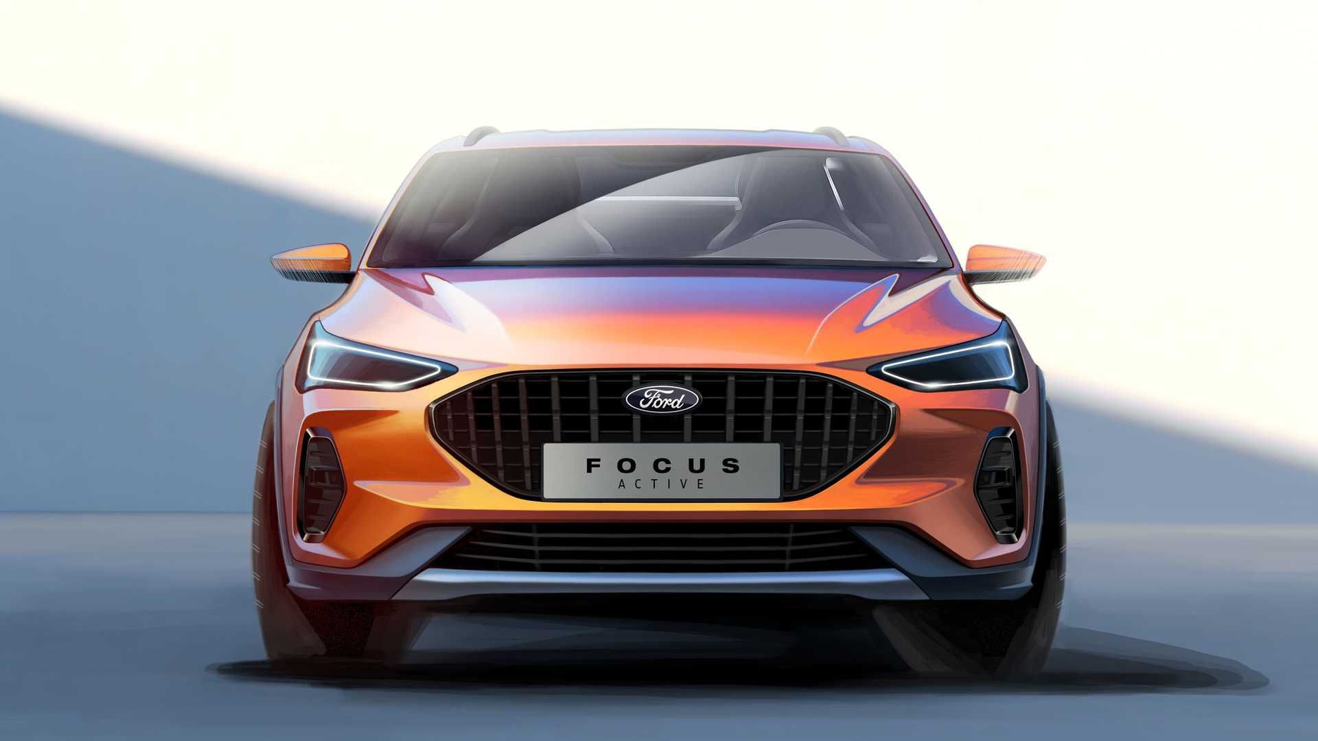نمای جلو فورد فوکوس فیس لیفت / 2022 Ford Focus