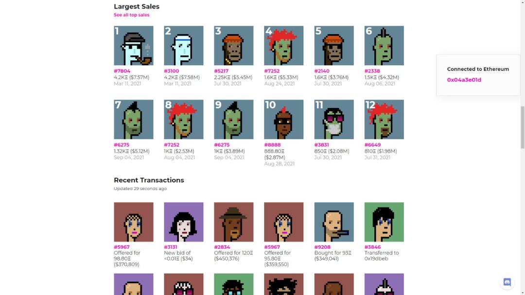 معروفترین بازارهای NFT 3 - Cryptopunks