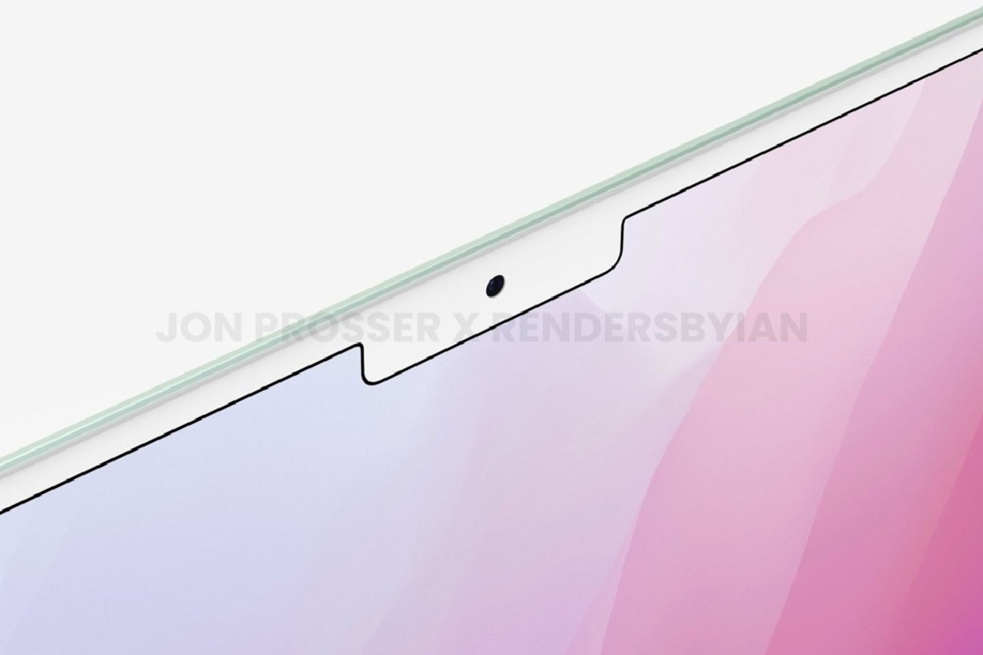 طراحی منتسب به ناچ مک‌‌بوک ایر ۲۰۲۲