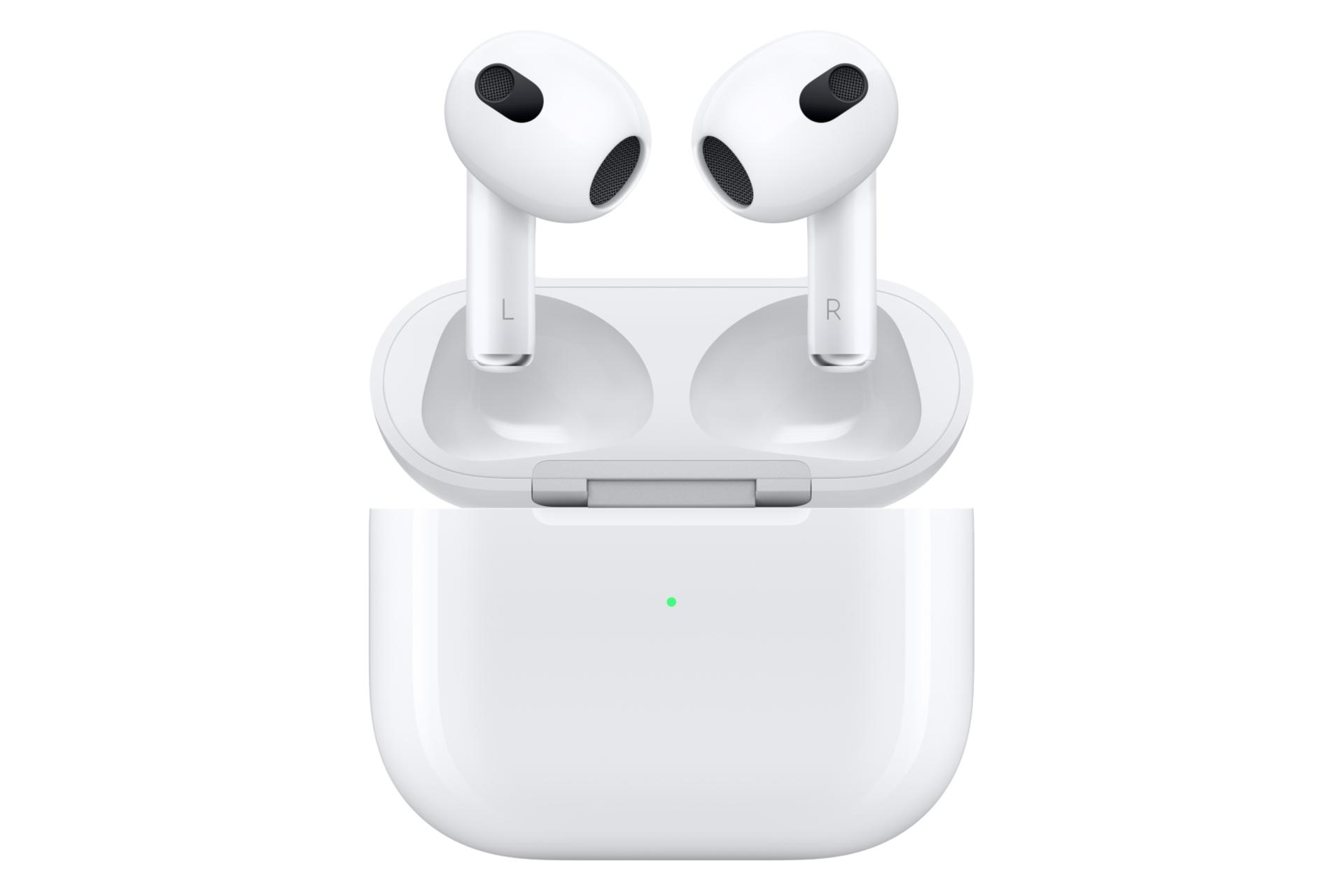 مرجع متخصصين ايران نماي روبرو هدفون بي سيم اپل ايرپاد نسل سوم / Apple AirPods 3rd Generation