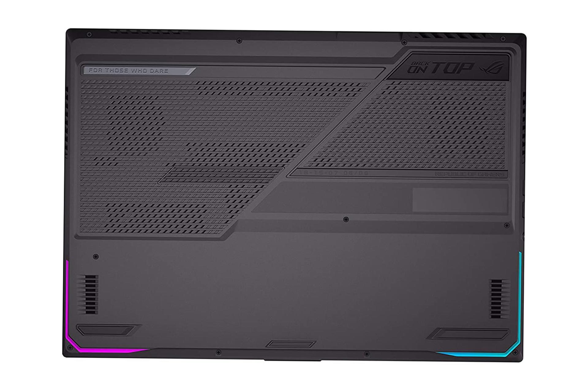 نمای زیر لپ تاپ ایسوس راگ استریکس G17 G713QE