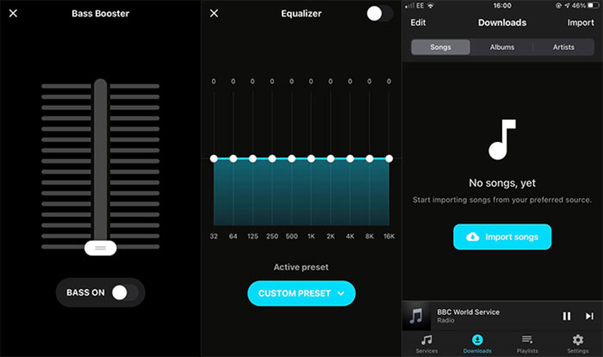 اپلیکیشن bass booster volume booster eq