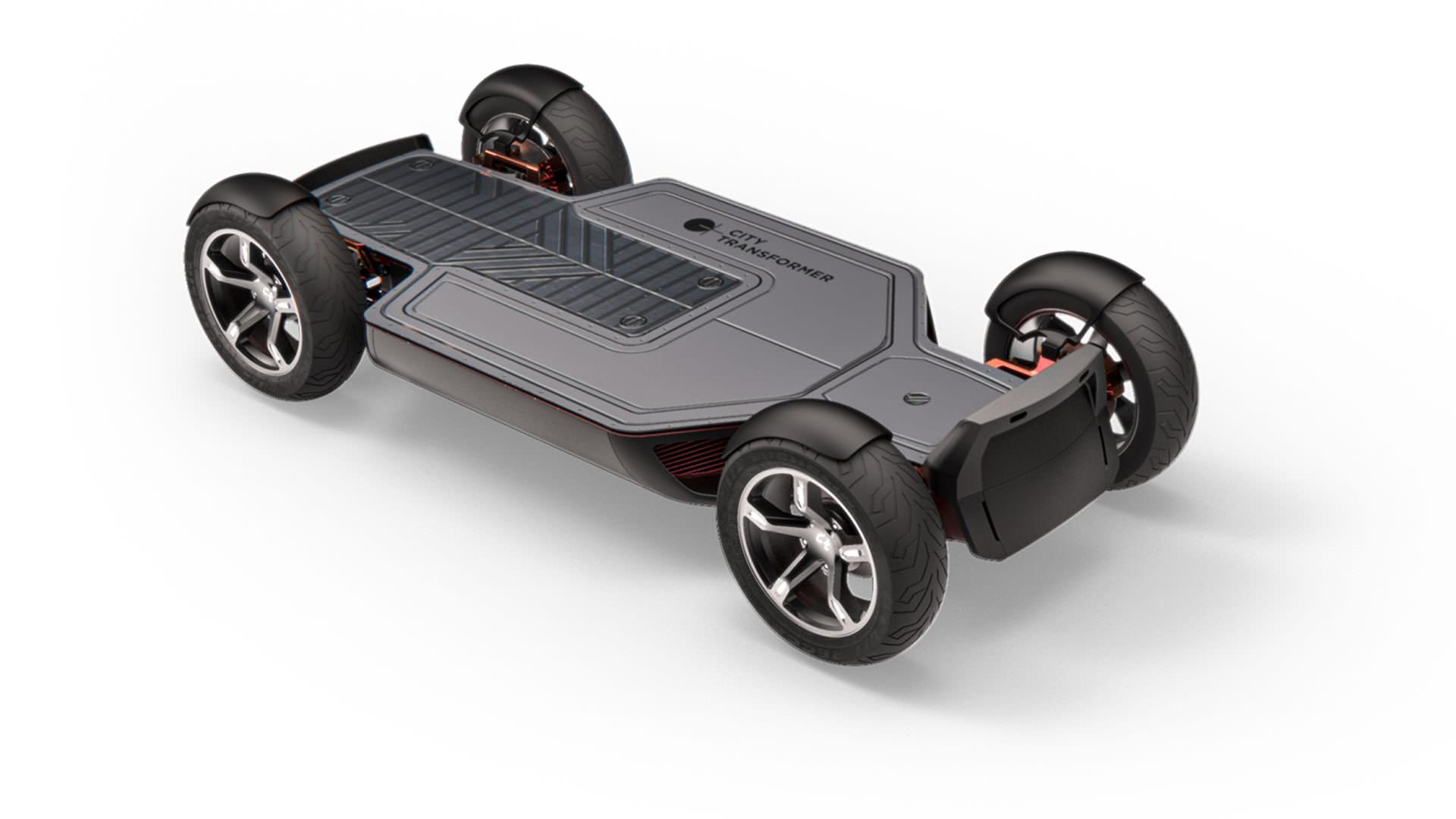 شاسی خودروی الکتریکی کوچک سیتی ترانسفورمر / City Transformer microcar
