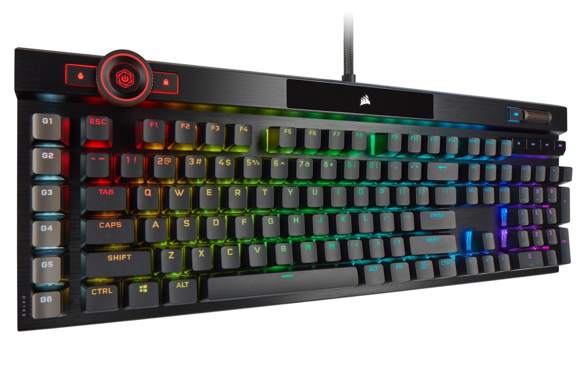 نمای چپ کیبورد کورسیر K100-RGB-OPX