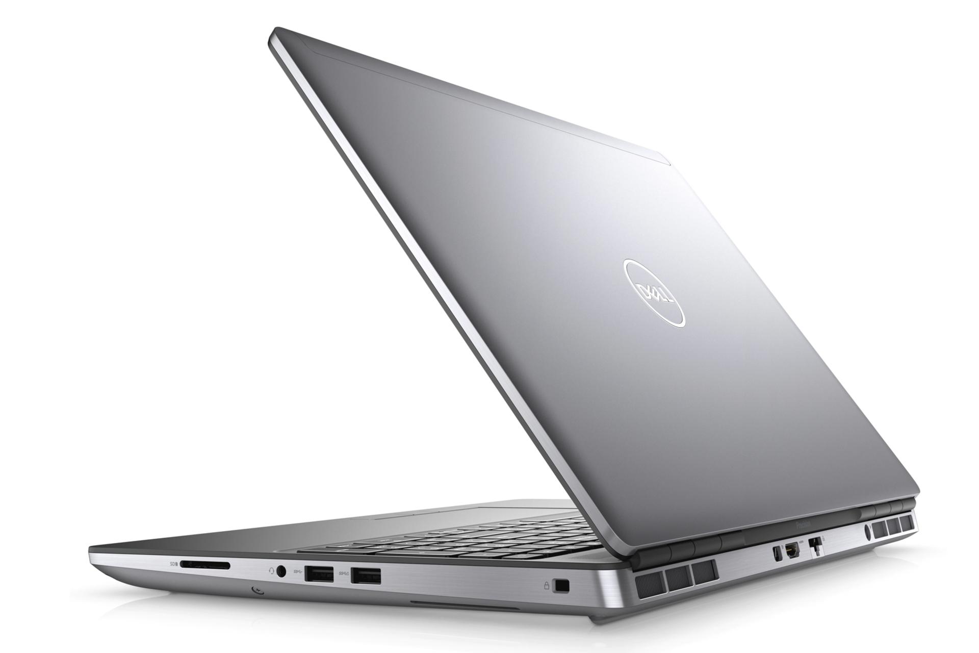 نمای پشت سمت راست لپ تاپ دل Dell Precision 7550