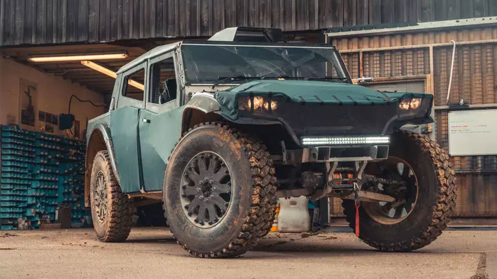 نمای جلو خودروی برقی آفرود فرینگ پایونیر / Fering Pioneer electric car