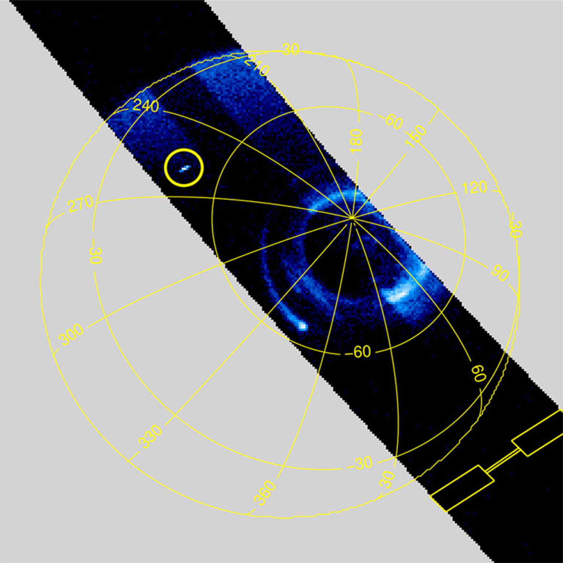 نقشه پدیده اسپریت آبی در اتمسفر سیاره مشتری