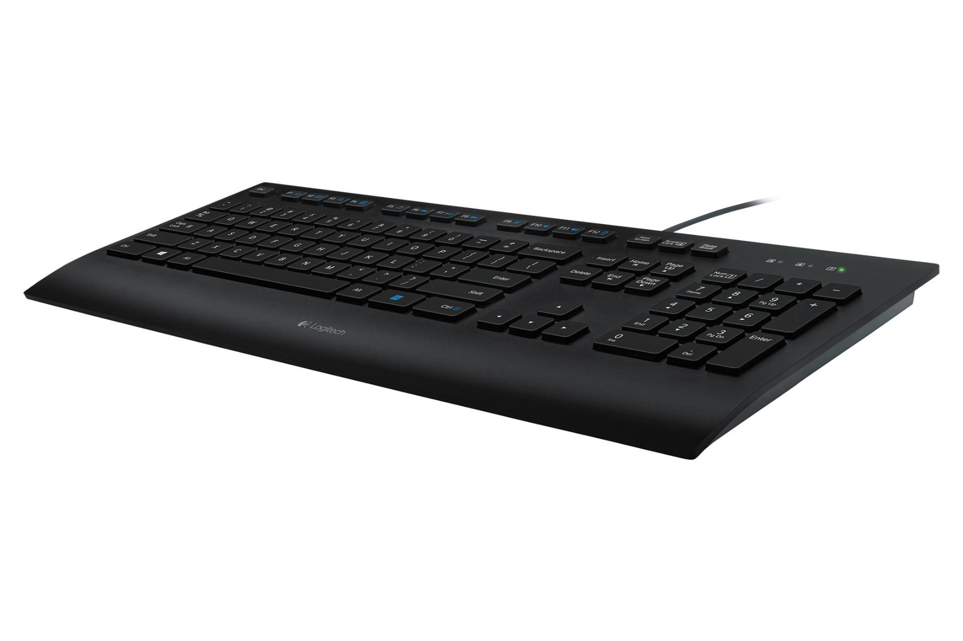 نمای کناری کیبورد لاجیتک Logitech K280e