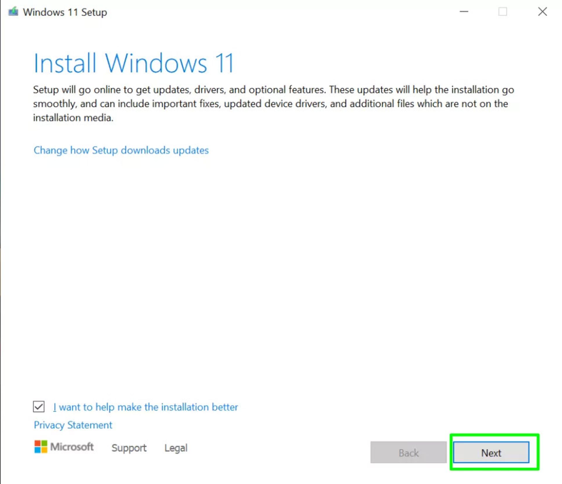 نصب ویندوز ۱۱ با Windows 11 installation media