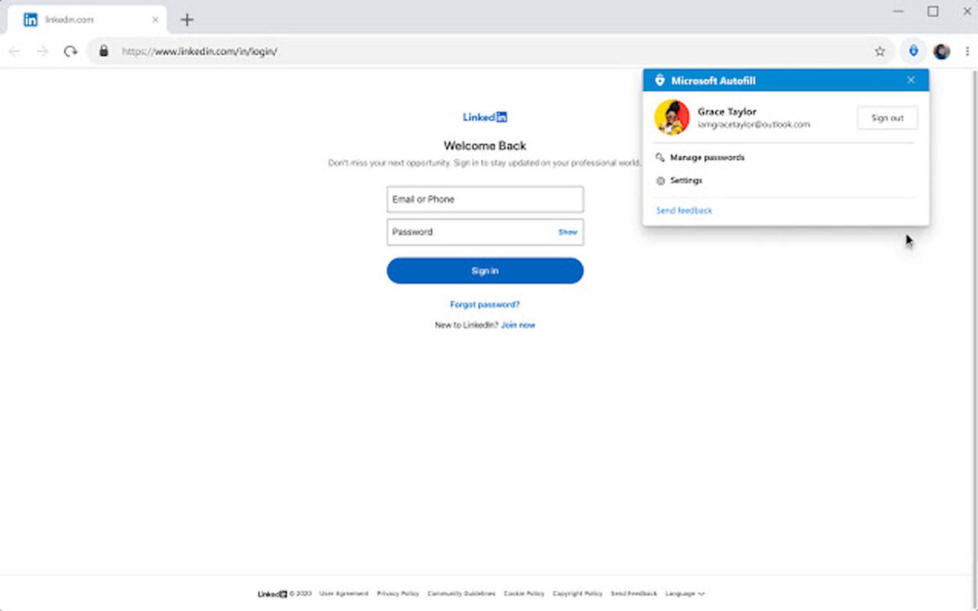افزونه تکمیل خودکار مایکروسافت در مروگر گوگل کروم در ویندوز