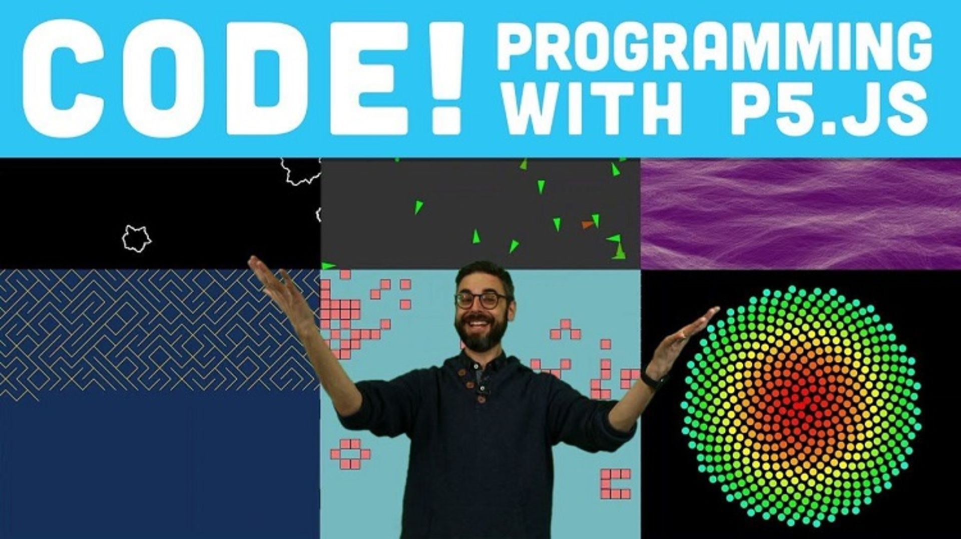 یادگیری زبان برنامه نویسی جاوا اسکریپت با p5.js