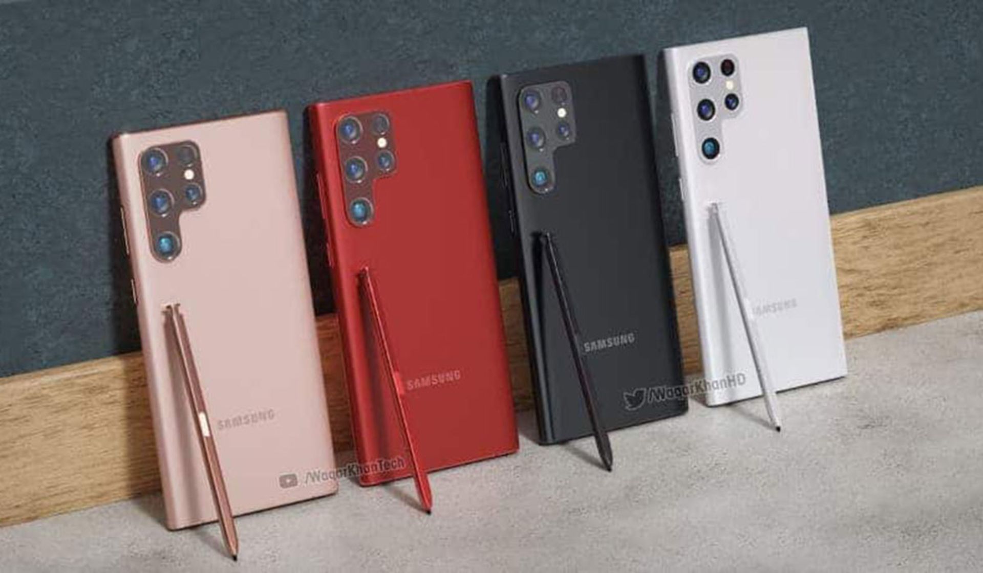 رندرهای گلکسی S22 اولترا