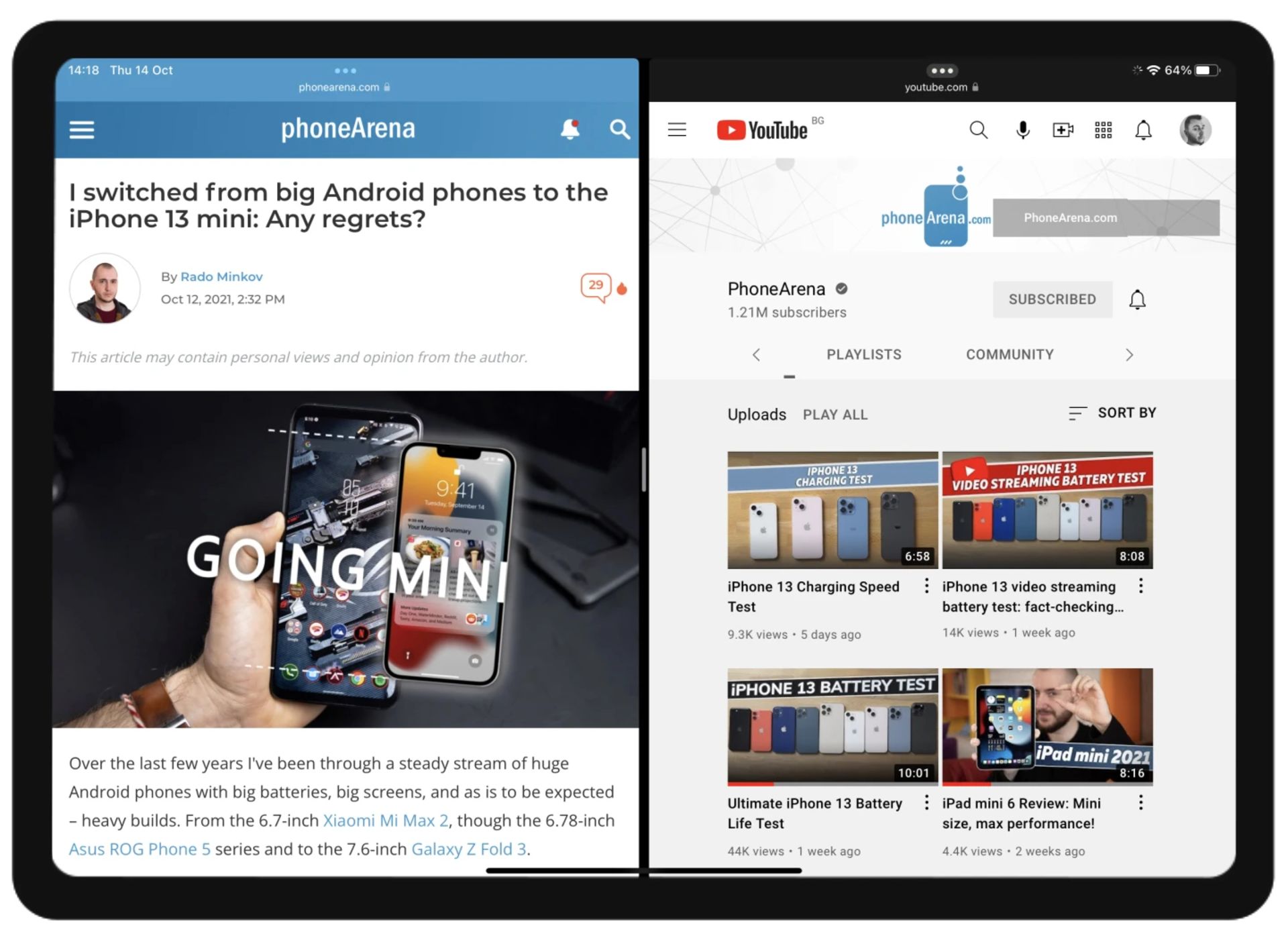 قابلیت اسپلیت ویو آیپد