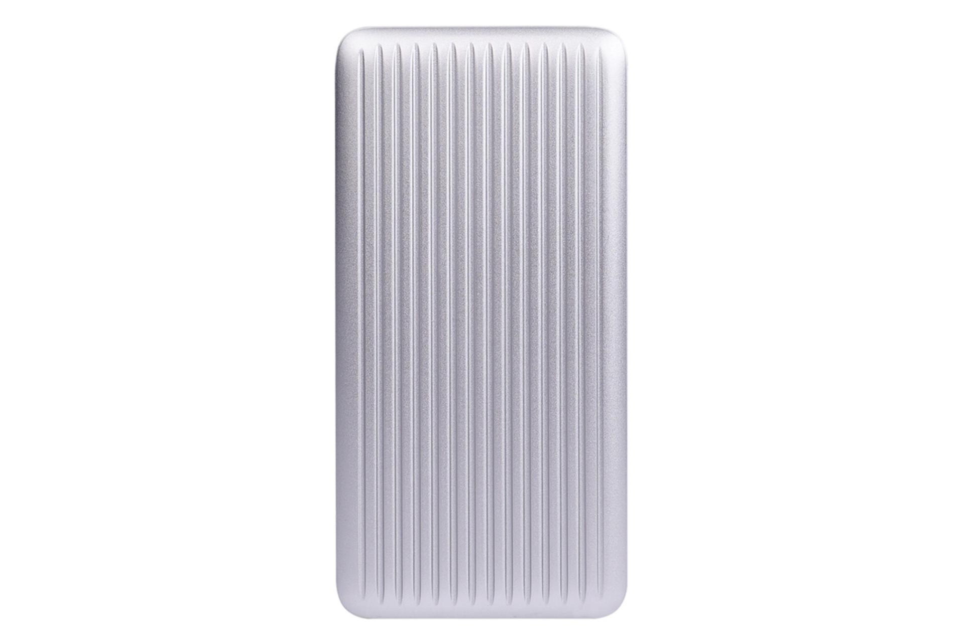 پاور بانک سیلیکون پاور Silicon Power QP66 10000mAh با ظرفیت 10000 میلی‌آمپر ساعت نقره ای