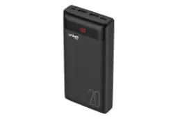 پاور بانک یونیوو Univo UN20 Pro 20000mAh با ظرفیت 20000 میلی‌آمپر ساعت مشکی