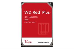 نمای روبرو هارد دیسک وسترن دیجیتال Western Digital Red Plus WD140EFGX 14TB ظرفیت 14 ترابایت