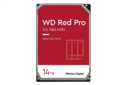 نمای روبرو هارد دیسک وسترن دیجیتال Western Digital Red Pro WD141KFGX 14TB ظرفیت 14 ترابایت