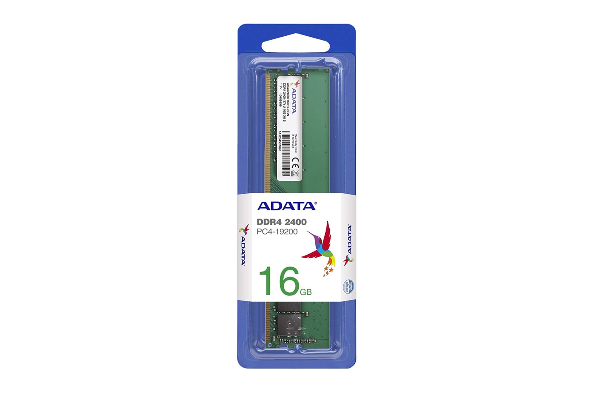 جعبه رم ای دیتا Premier ظرفیت 16 گیگابایت از نوع DDR4-2400