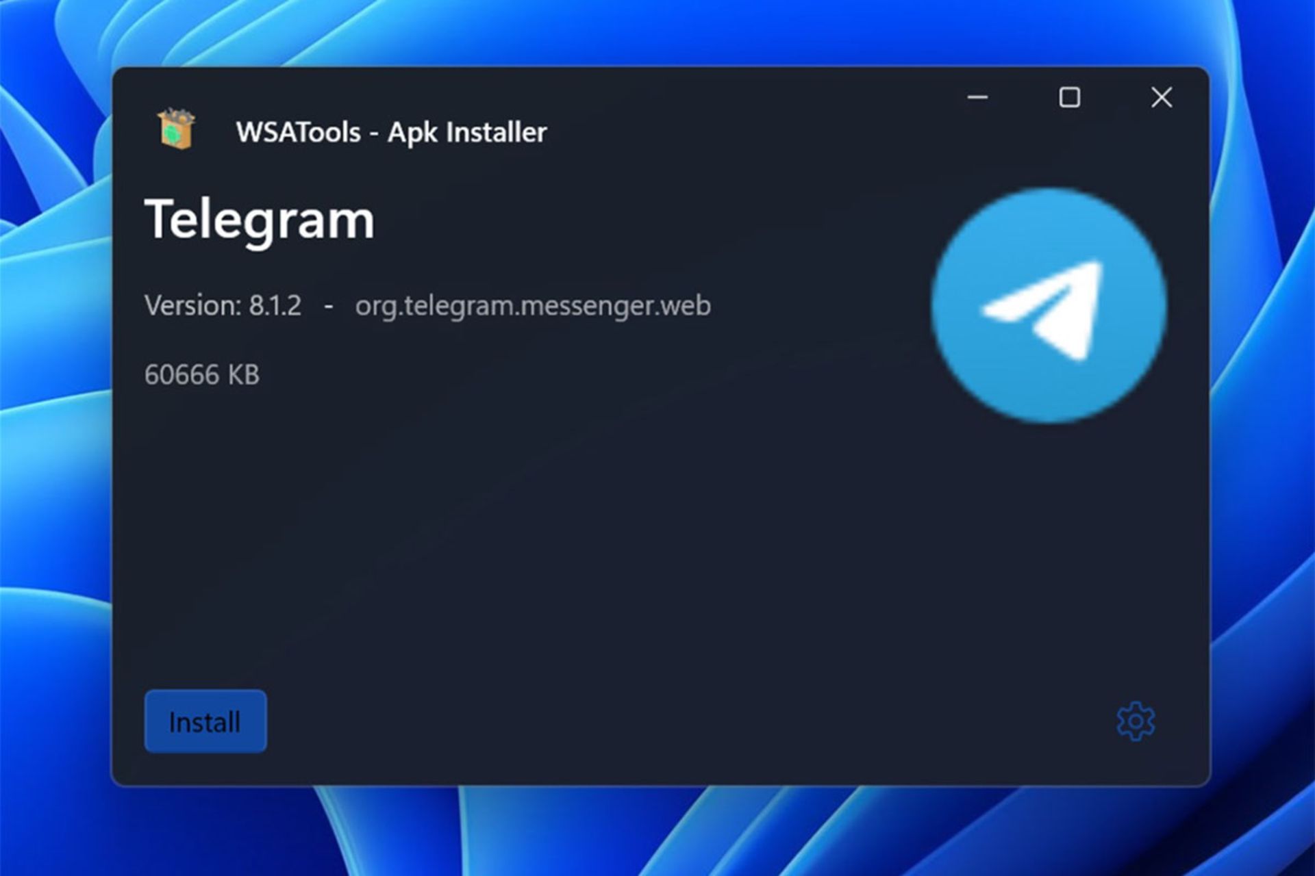 ابزار ابزار نصب سریع APK روی ویندوز ۱۱