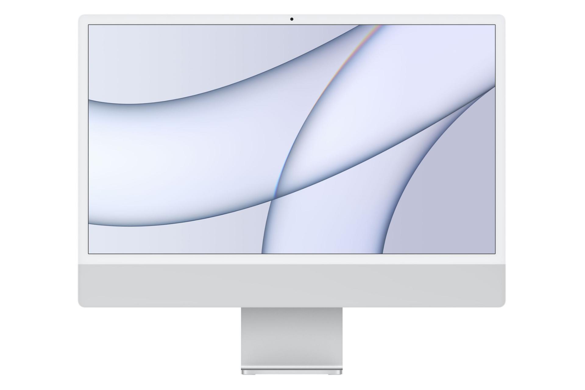 نمای روبرو کامپیوتر آل این وان All in One Apple iMac M1 آبی