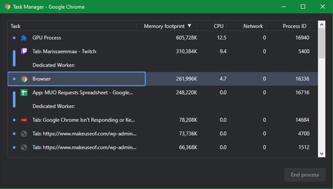 chrome task manager