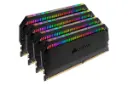 نمای جلو کنار کورسیر DOMINATOR PLATINUM RGB ظرفیت 64 گیگابایت (4x16) از نوع DDR4-3466