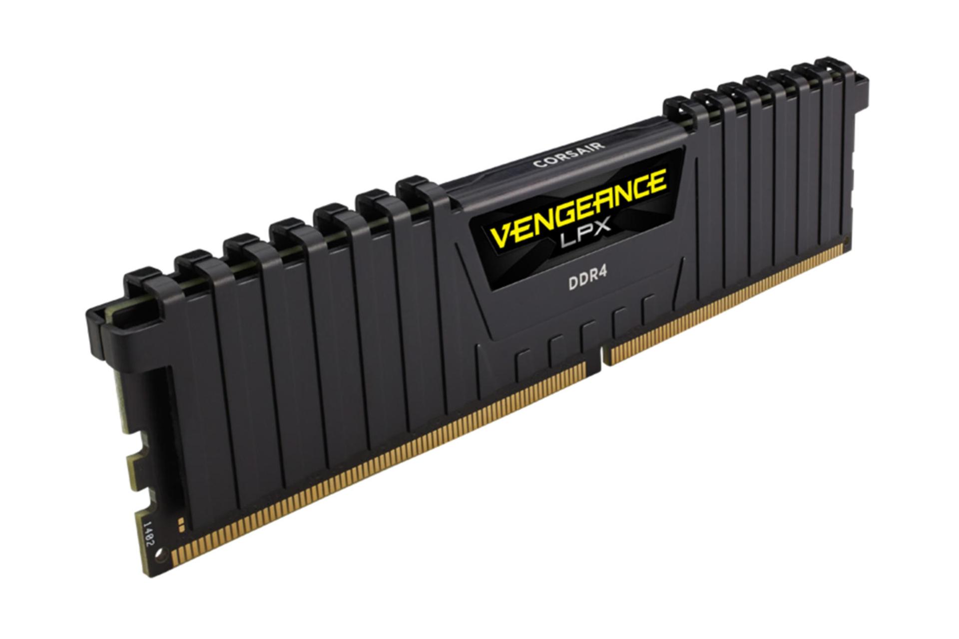 نمای کنار رم کورسیر VENGEANCE LPX ظرفیت 16 گیگابایت (2x8) از نوع DDR4-3200