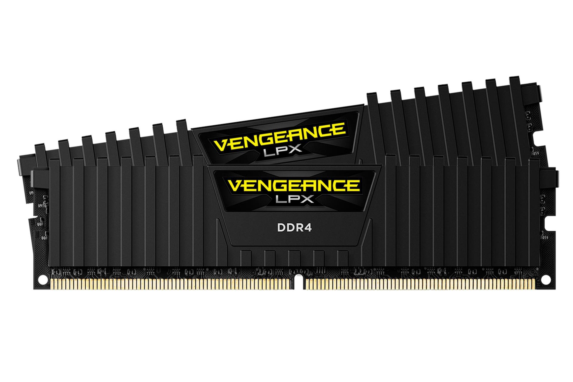 نمای جلو رم کورسیر VENGEANCE LPX ظرفیت 64 گیگابایت (2x32) از نوع DDR4-3200