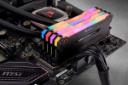 نمای جلو بالا کورسیر VENGEANCE RGB PRO ظرفیت 32 گیگابایت (4x8) از نوع DDR4-3600