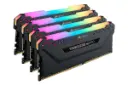 نمای جلو کناری کورسیر VENGEANCE RGB PRO ظرفیت 64 گیگابایت (4x16) از نوع DDR4-3600