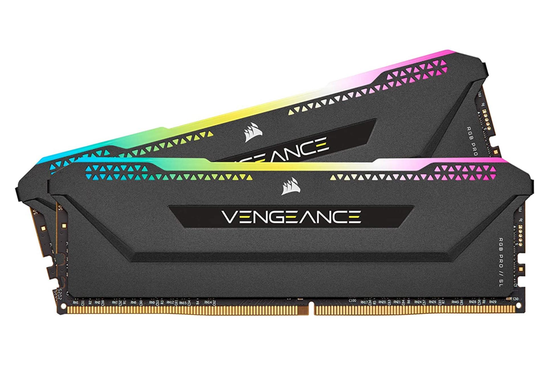حافظه رم کورسیر VENGEANCE RGB PRO SL ظرفیت 64 گیگابایت (2x32) از نوع DDR4-3200