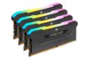 نمای کناری رم کورسیر VENGEANCE RGB PRO SL ظرفیت 64 گیگابایت (4x16) از نوع DDR4-3600