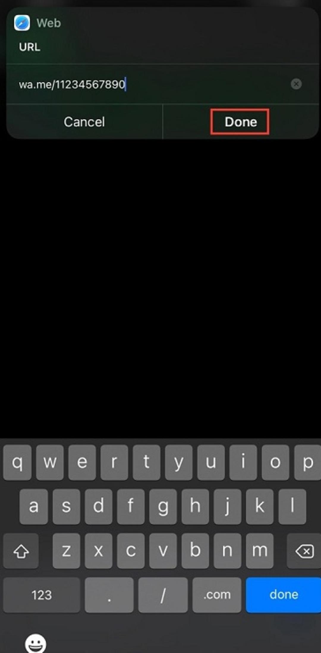 ارسال پیام در واتساپ به شماره‌های ذخیره نشده در iOS