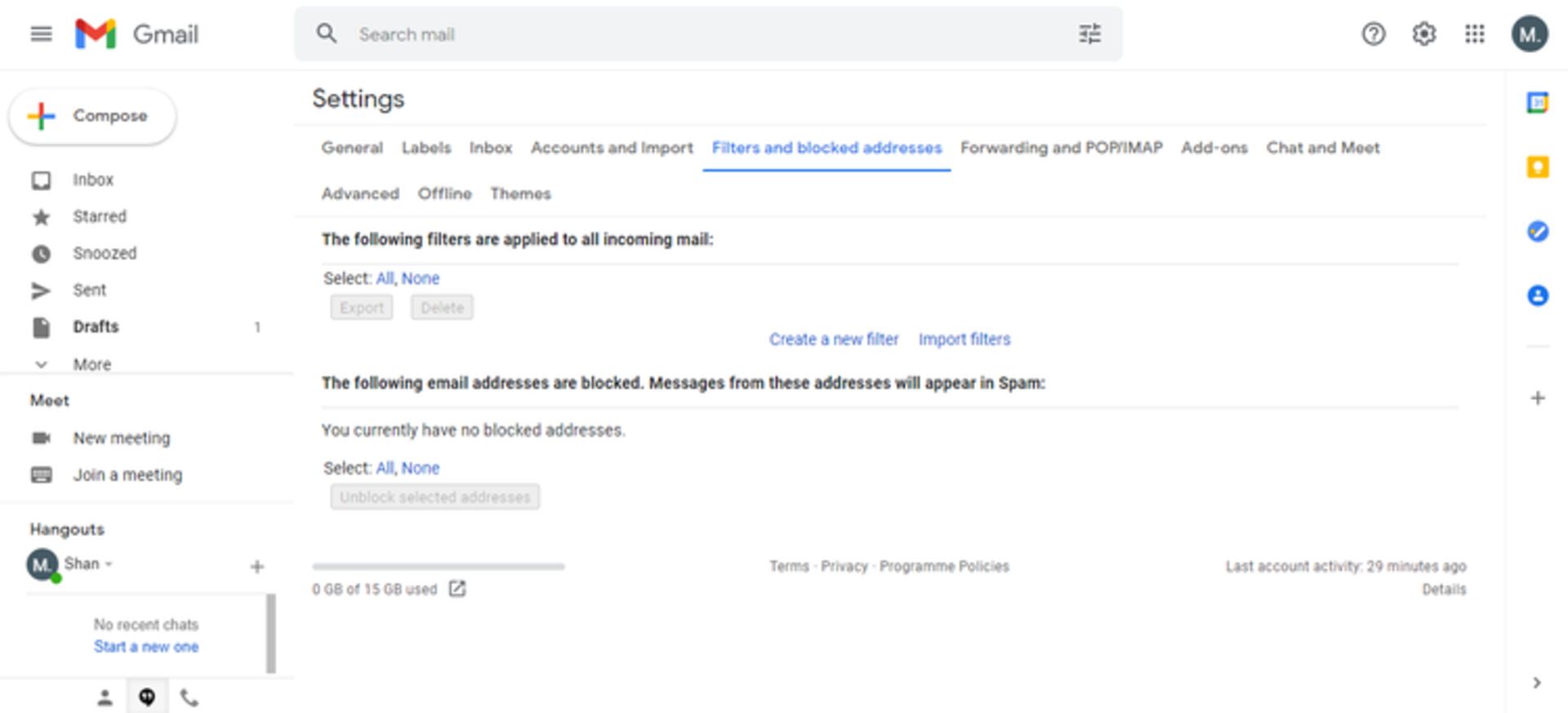 ساخت فیلتر در جیمیل