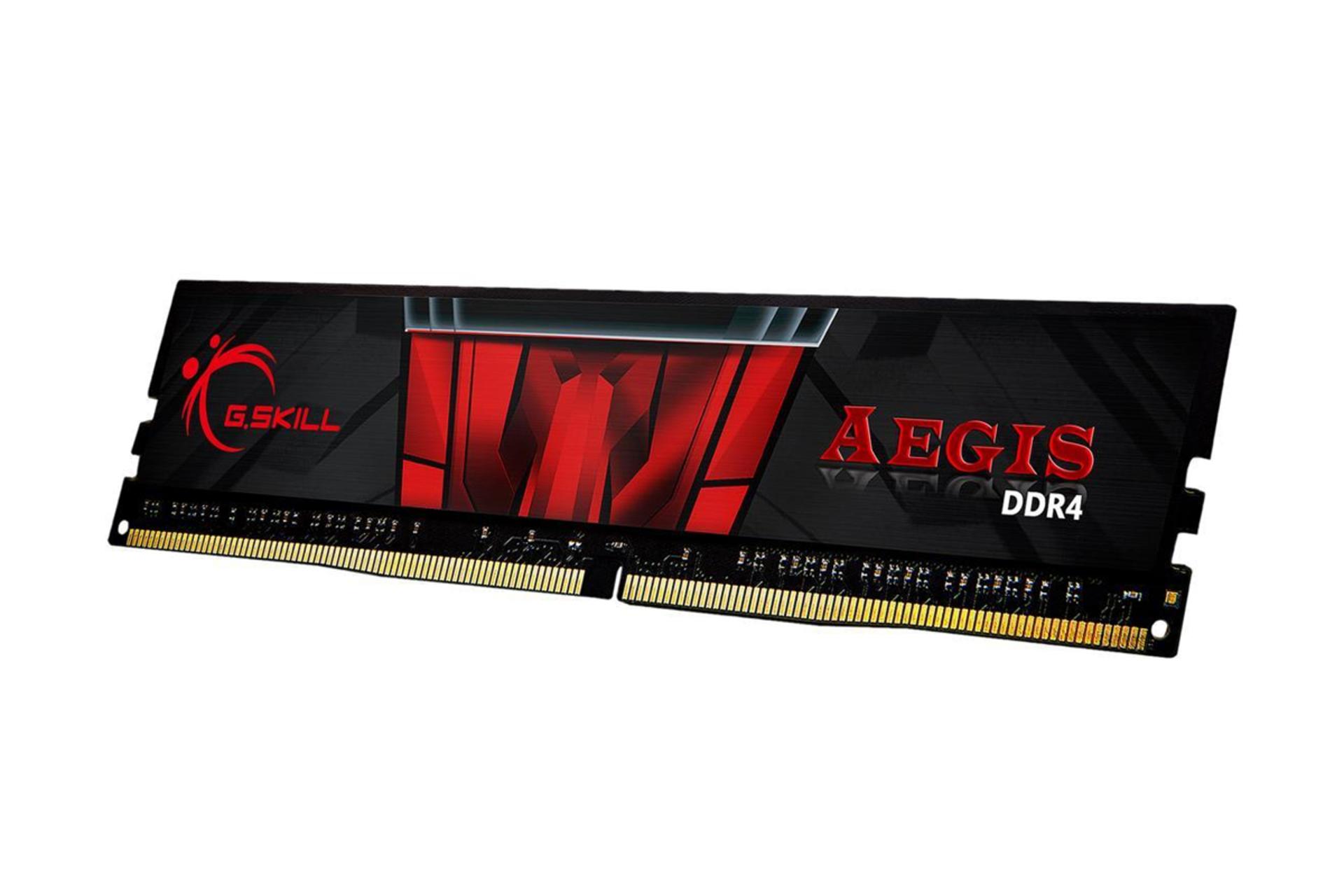 نمای کنار رم جی اسکیل Aegis ظرفیت 16 گیگابایت از نوع DDR4-2400