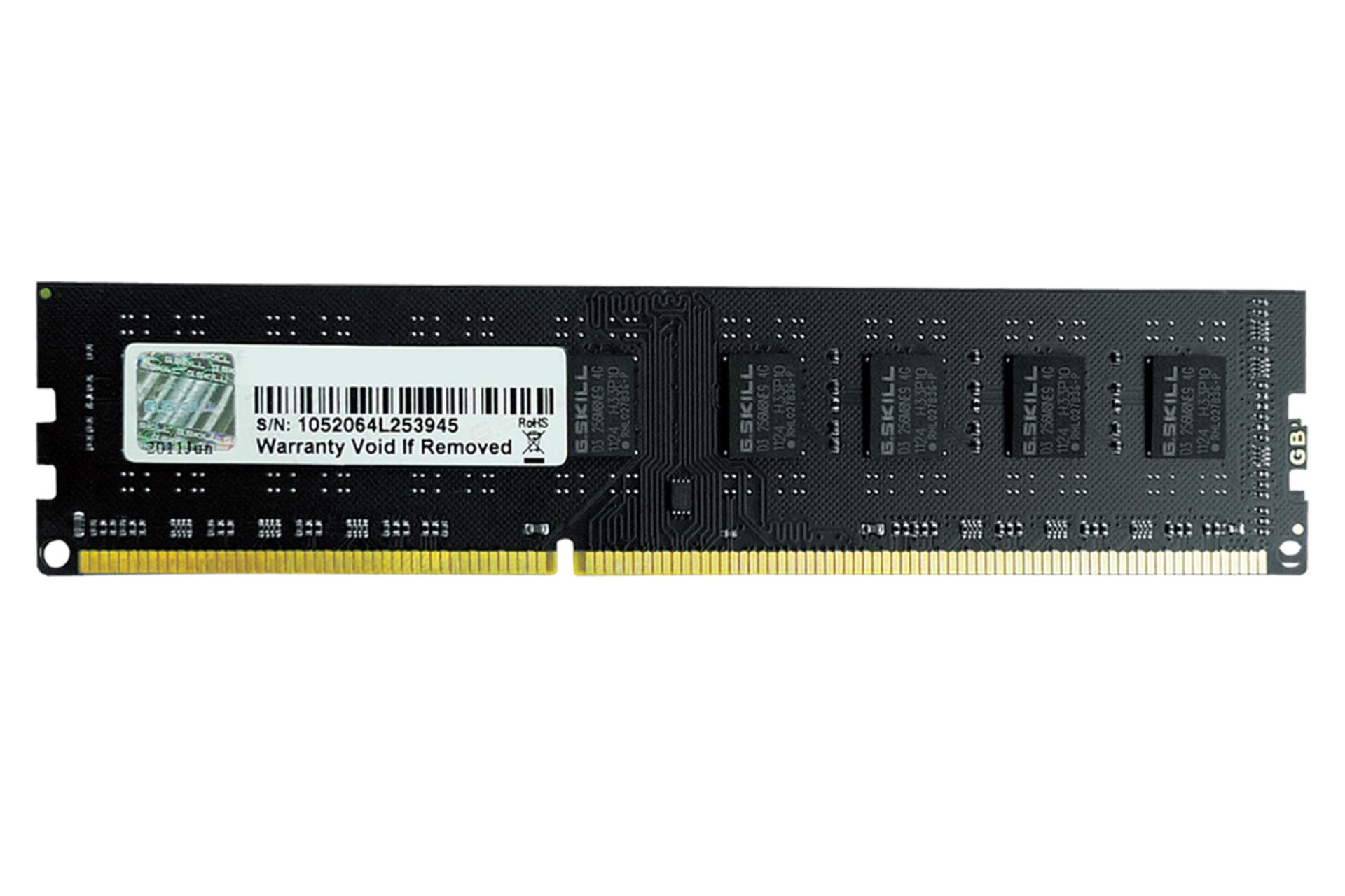 رم جی اسکیل F3-10600CL9S-4GBNTl ظرفیت 4 گیگابایت از نوع DDR3-1333