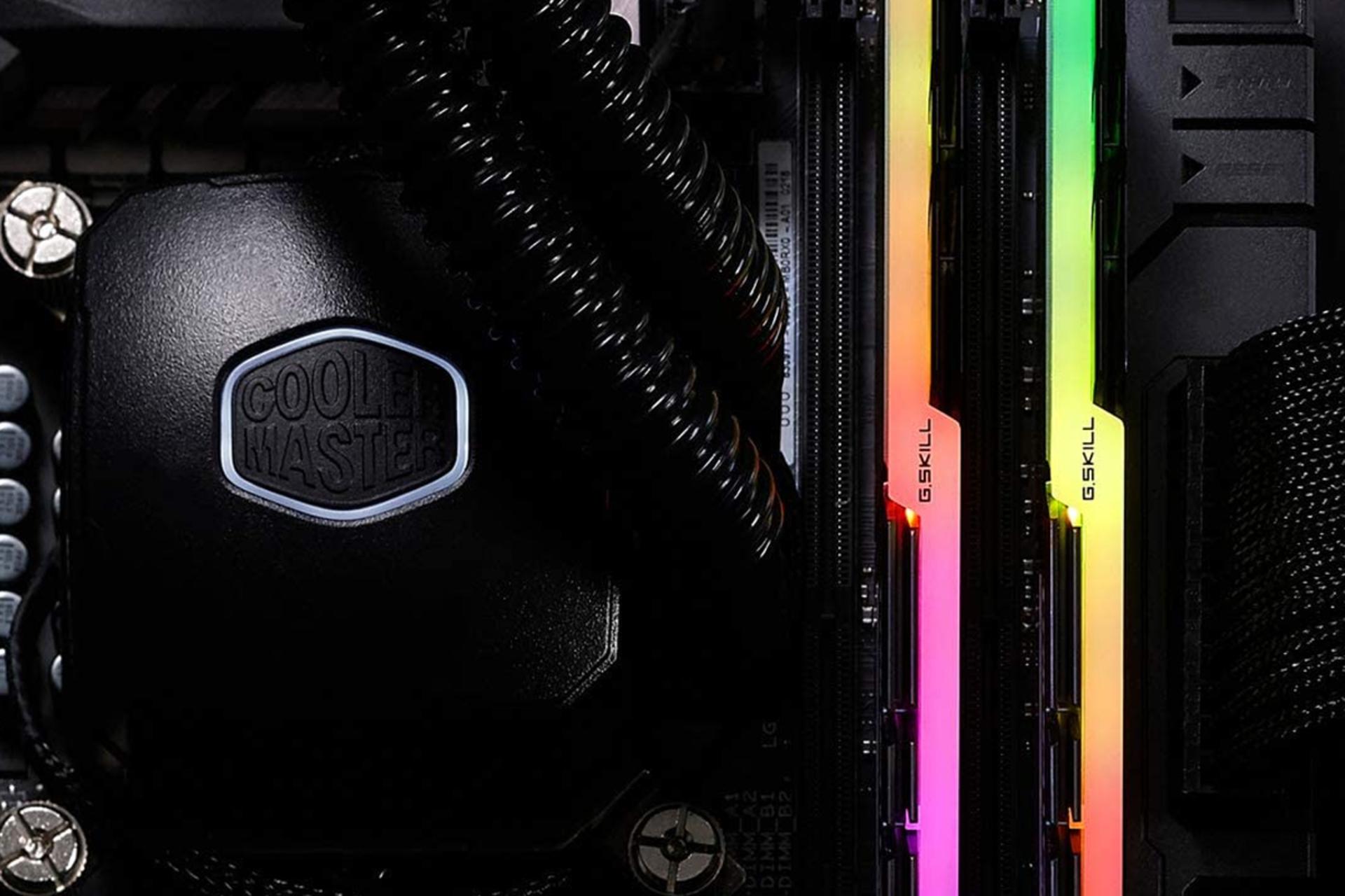 نمای بالا جی رم اسکیل Trident Z RGB ظرفیت 16 گیگابایت (2x8) از نوع DDR4-3200