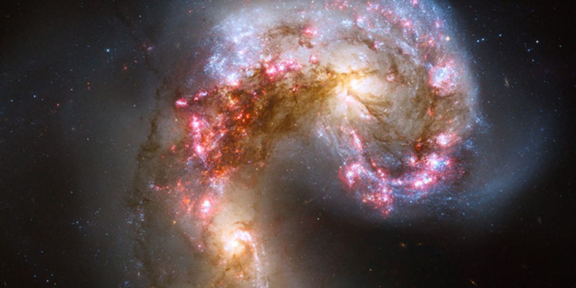 Collision of galaxies