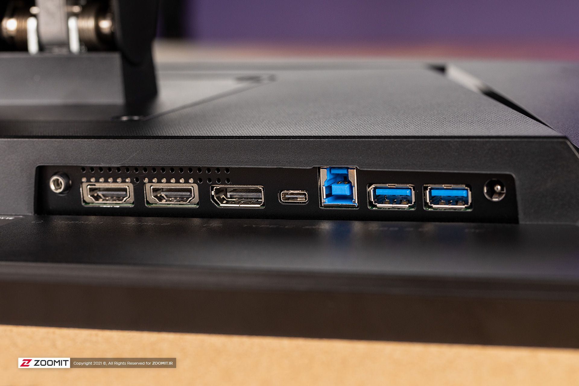 پورت های مانیتور گیگابایت M27Q